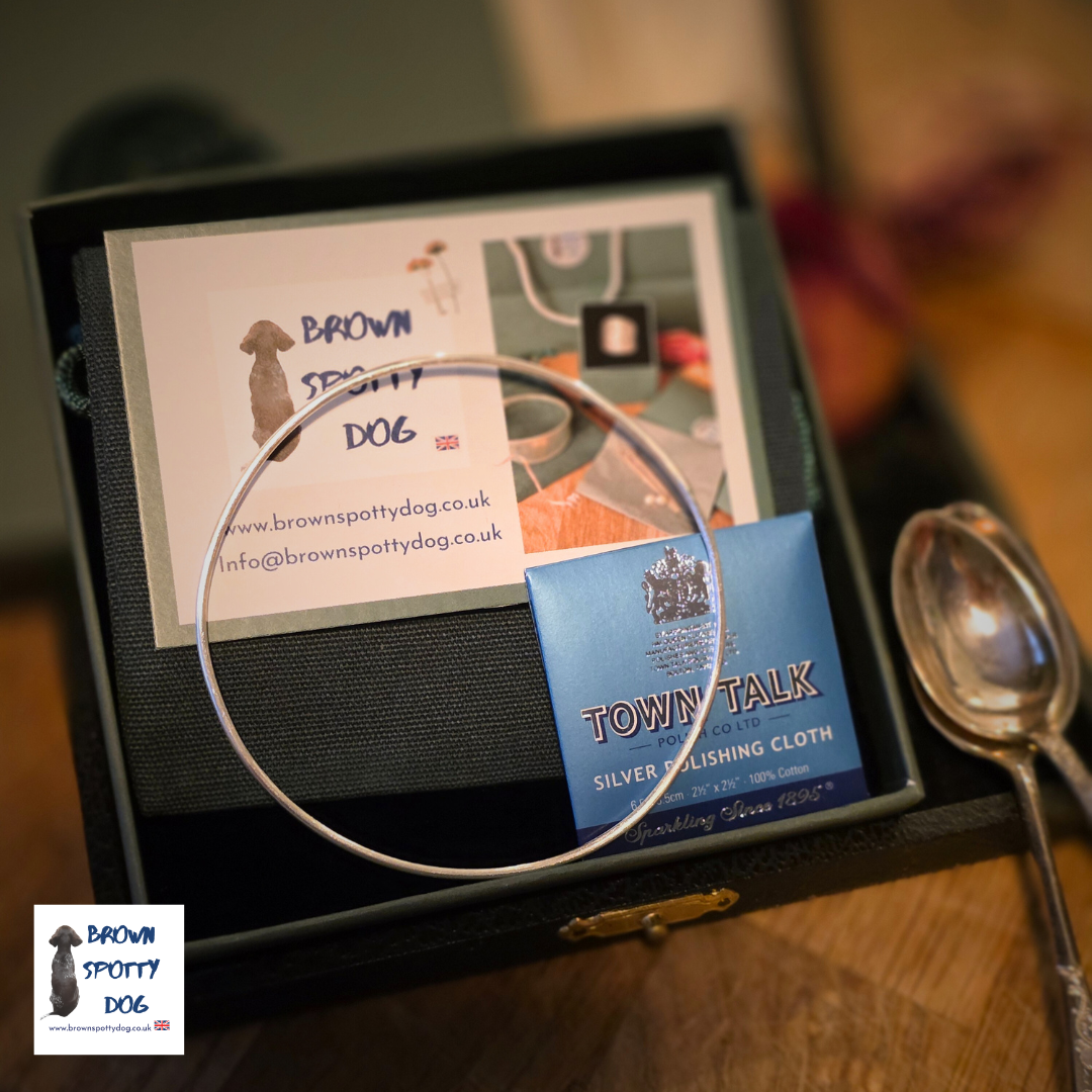 Simple Recycled Silver Bangle