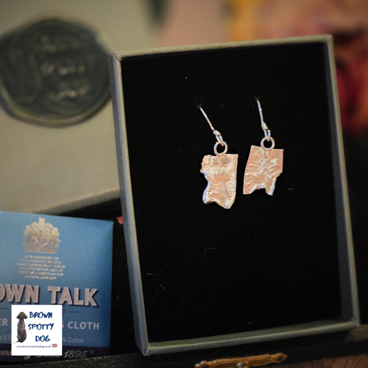 £35 Reticulated Silver Earrings