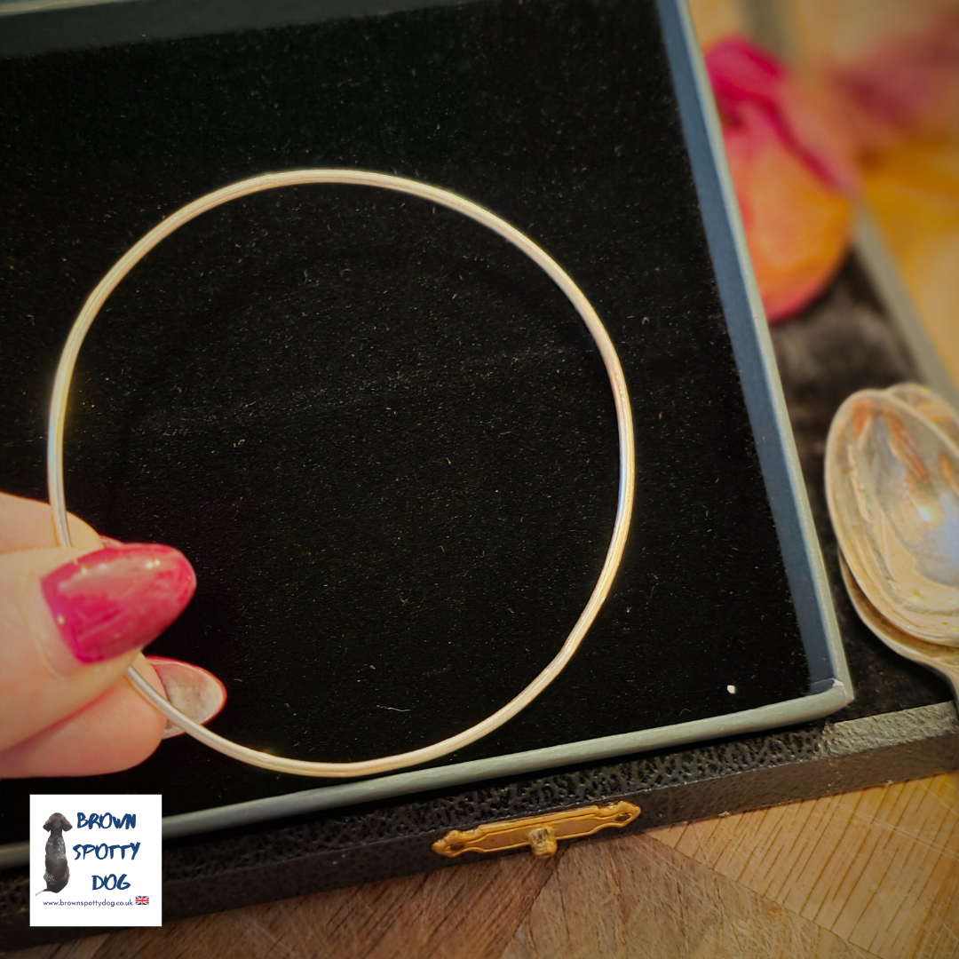 Simple Recycled Silver Bangle