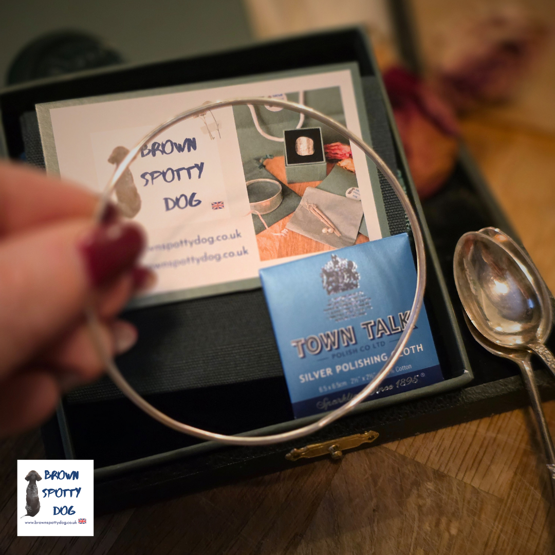 Simple Recycled Silver Bangle