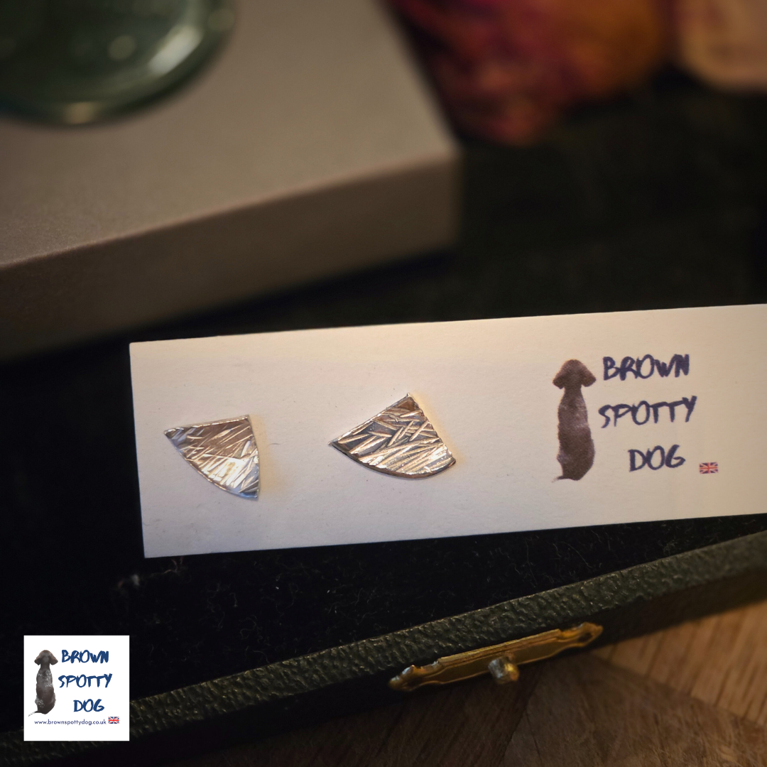 £20 1902 Antique .925 Silver Spoon Earrings