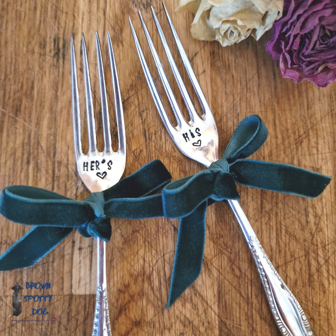 Another "His & Her's" Cake Fork Gift Set