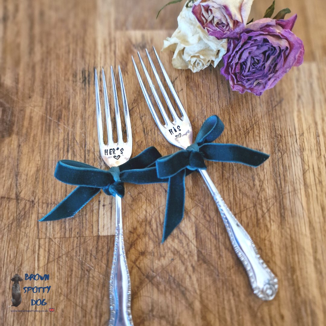 Another "His & Her's" Cake Fork Gift Set